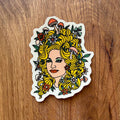 72 Dolly - 3 Inch Matte Vinyl Mushroom Country Music Sticker - HYDE