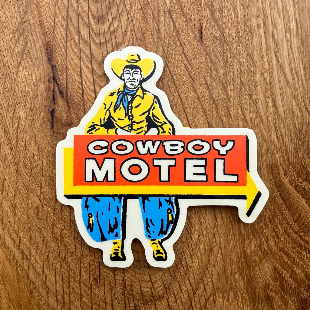 Cowboy Motel 3 Inch Matte Vinyl Sticker - HYDE
