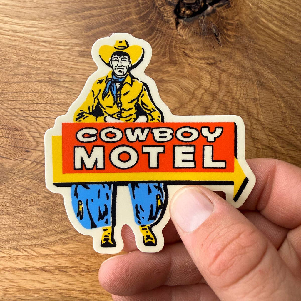 Cowboy Motel 3 Inch Matte Vinyl Sticker - HYDE