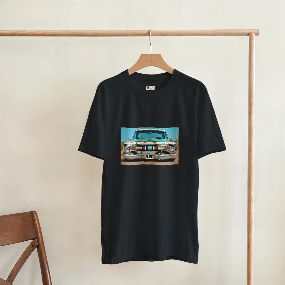 El Jefe Ford Low Rider Graphic T-Shirt - Heavyweight Cotton Classic Fit - HYDE
