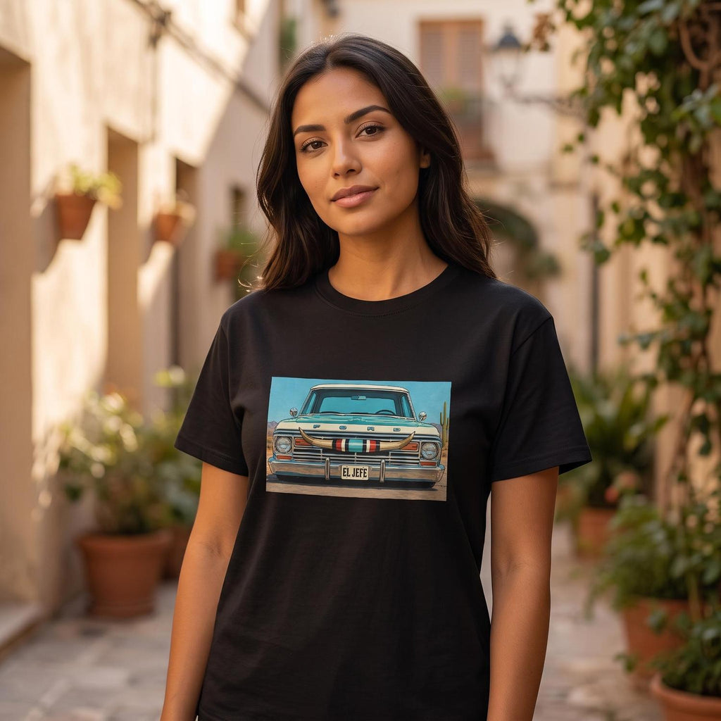 El Jefe Ford Low Rider Graphic T-Shirt - Heavyweight Cotton Classic Fit - HYDE