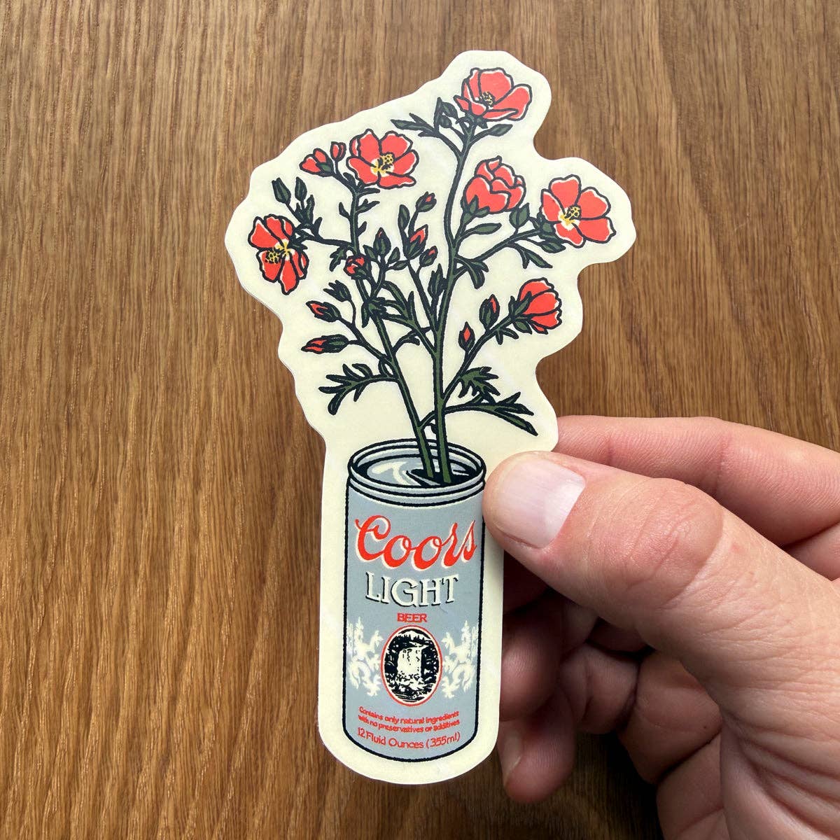 Globemallow Beer Can - 4 Inch Matte Vinyl Sticker - HYDE