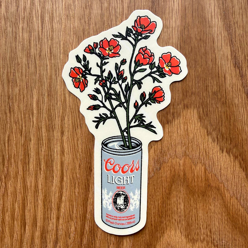 Globemallow Beer Can - 4 Inch Matte Vinyl Sticker - HYDE