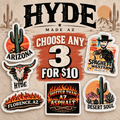 HYDE sticker 3-Pack - Choose any 3 - HYDE Ltd.