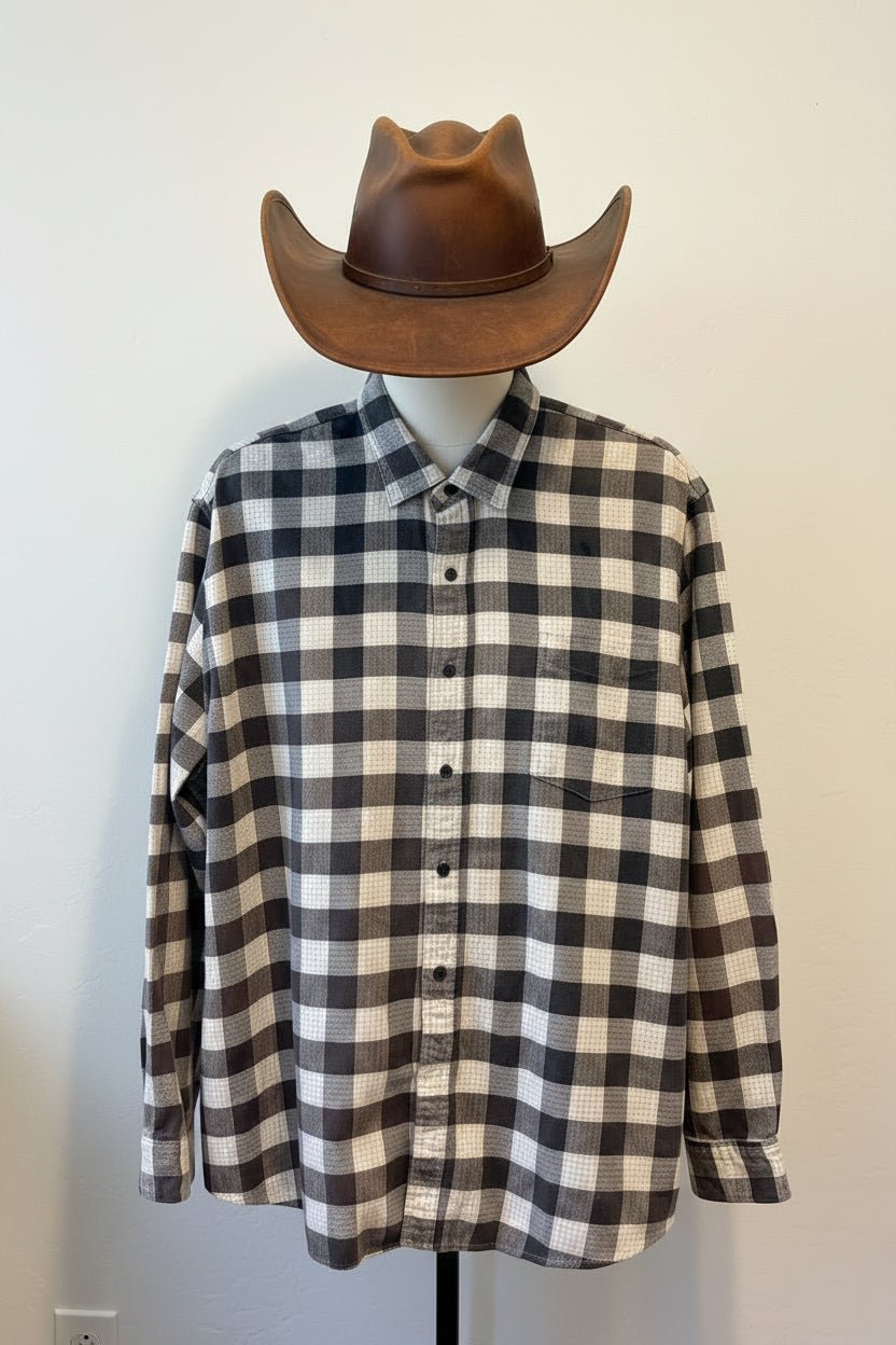 HYDE Upcycled Whiskey Rocks Flannel – One-of-a-Kind Vintage Rework - HYDE Ltd.