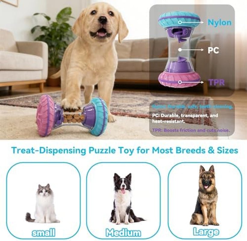 Interactive Dog Puzzle Toys for Small Medium Large Breed - Durable Smart Puppy Enrichment Dogs Toy to Keep Them Busy, Mental Brain Stimulation Treat Dispensing Training & Slow Feeder - HYDE Ltd.