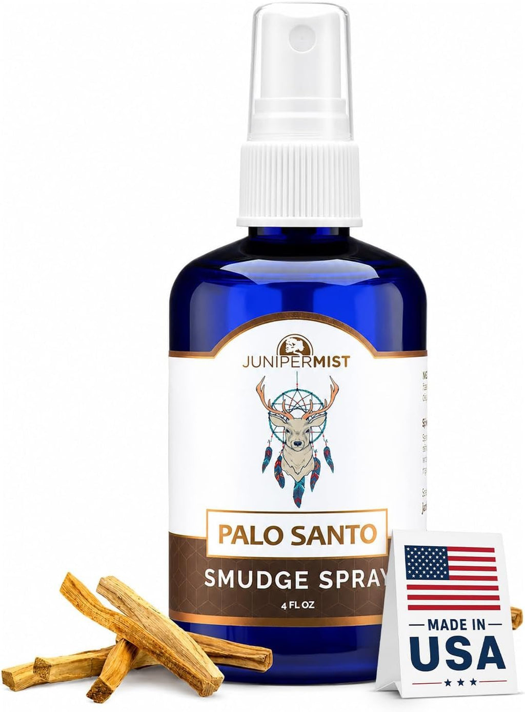 Palo Santo & Sage Smudge Spray (114ml) is a Palo Santo aromatherapy mist spray designed to cleanse negative energy, create a spiritual ambiance, and provide smokeless smudging. It’s also an aura cleansing and protection spray. (Made in the USA) - HYDE Ltd.