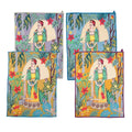 Set of 4 Frida Cotton Printed Teatowels 31x19" - HYDE Ltd.