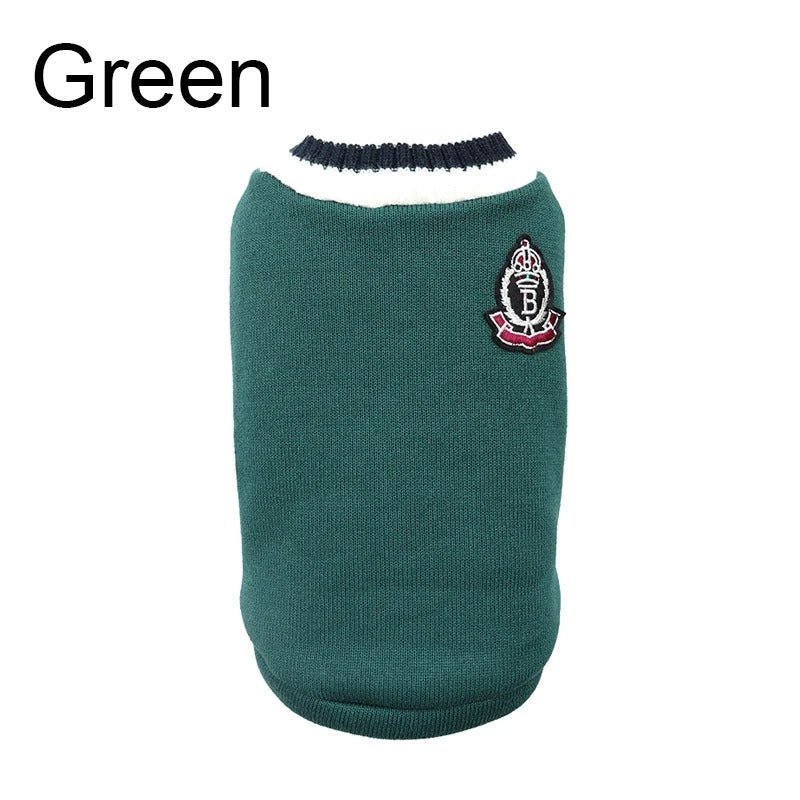 Small dogs need warm clothing during the winter. These puppy vests, clothes, and jackets are designed to keep them cozy. They come in various styles, including college-style V-necks and knitwear. - HYDE Ltd.